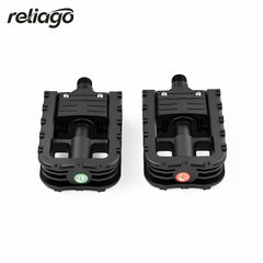 Reliago Ebike Pedals 9/16" Plastic Platform with Reflectors - for Hitway BK5 Electric Bike