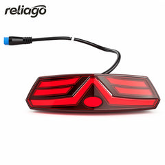 Reliago 60V E-Bike Rear Light Tail Light Brake Turn Signal for Freego X2Pro Electric Bike