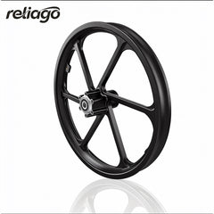 Reliago 16" E-Bike Front Wheel Hub Magnesium Alloy 6 Spoke for Hitway BK5 Electric Bike