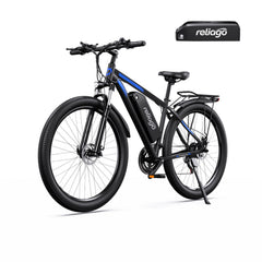 Reliago C29 Dual Battery Electric Bike for Adults, 29" Long Range E-Bike with 750W Motor, 48V 15Ah Removable Battery, Shimano 21-Speed for City & Mountain Riding