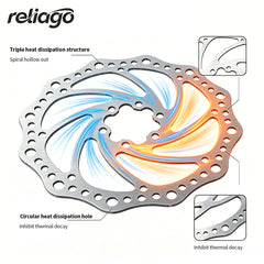 Reliago 160mm Mountain Bike Disc Brake Rotor – Durable Bicycle Brake Disc for MTB | Road Bikes