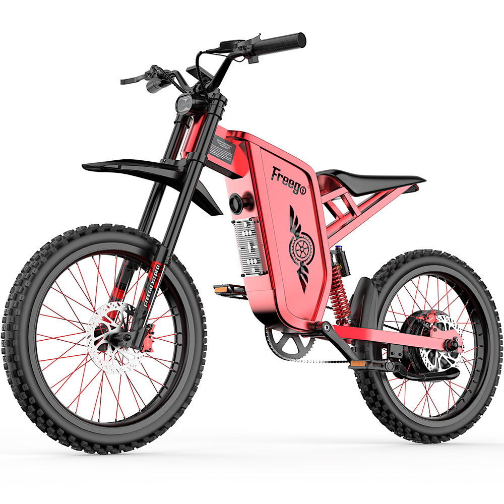 Reliago X2 Pro 3000W  All-Terrain Dirt Ebike 60V 30Ah Full Suspension High Speed E-Bike 80km/h