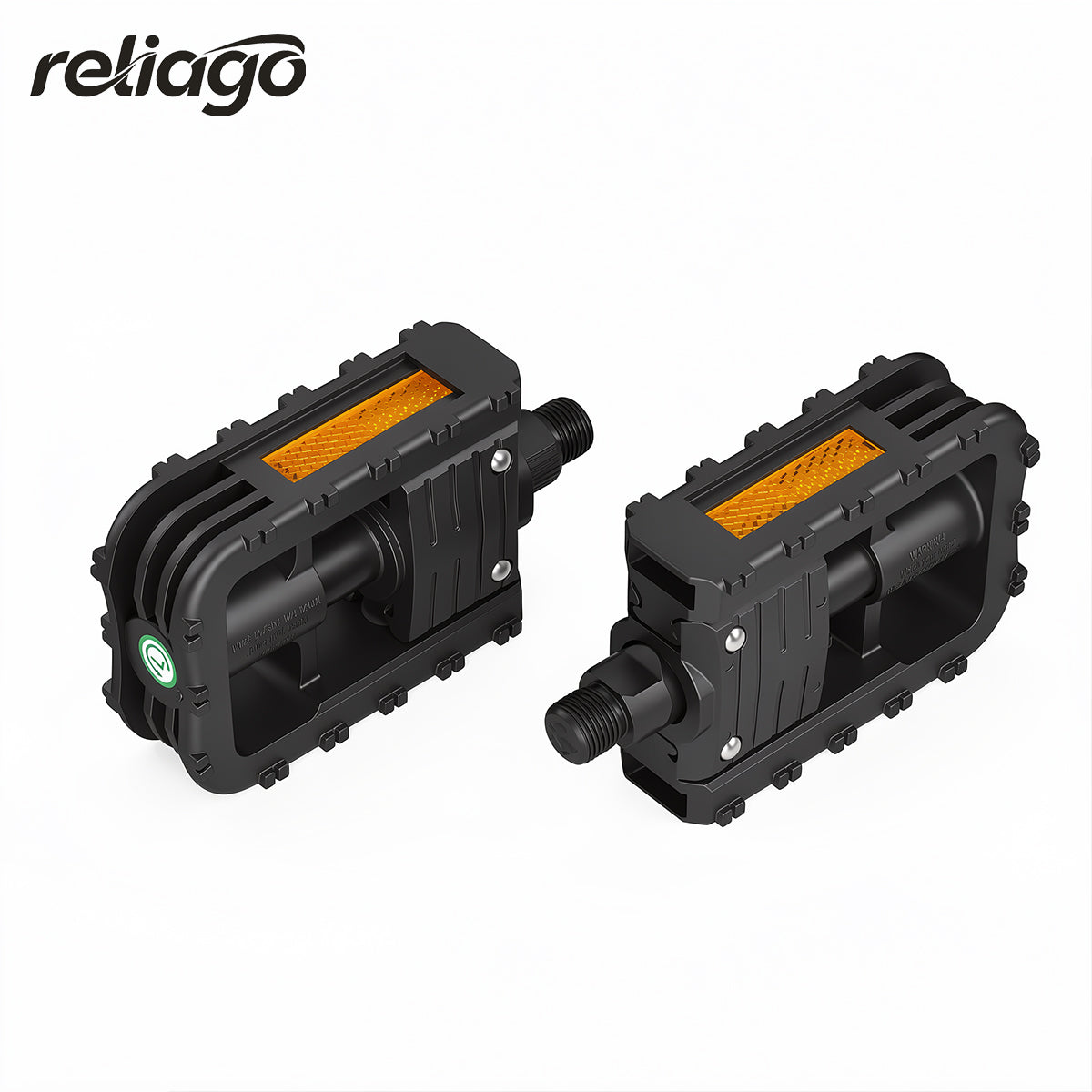 Reliago Folding Bike Pedals with Reflector for HITWAY BK6 E-Bike