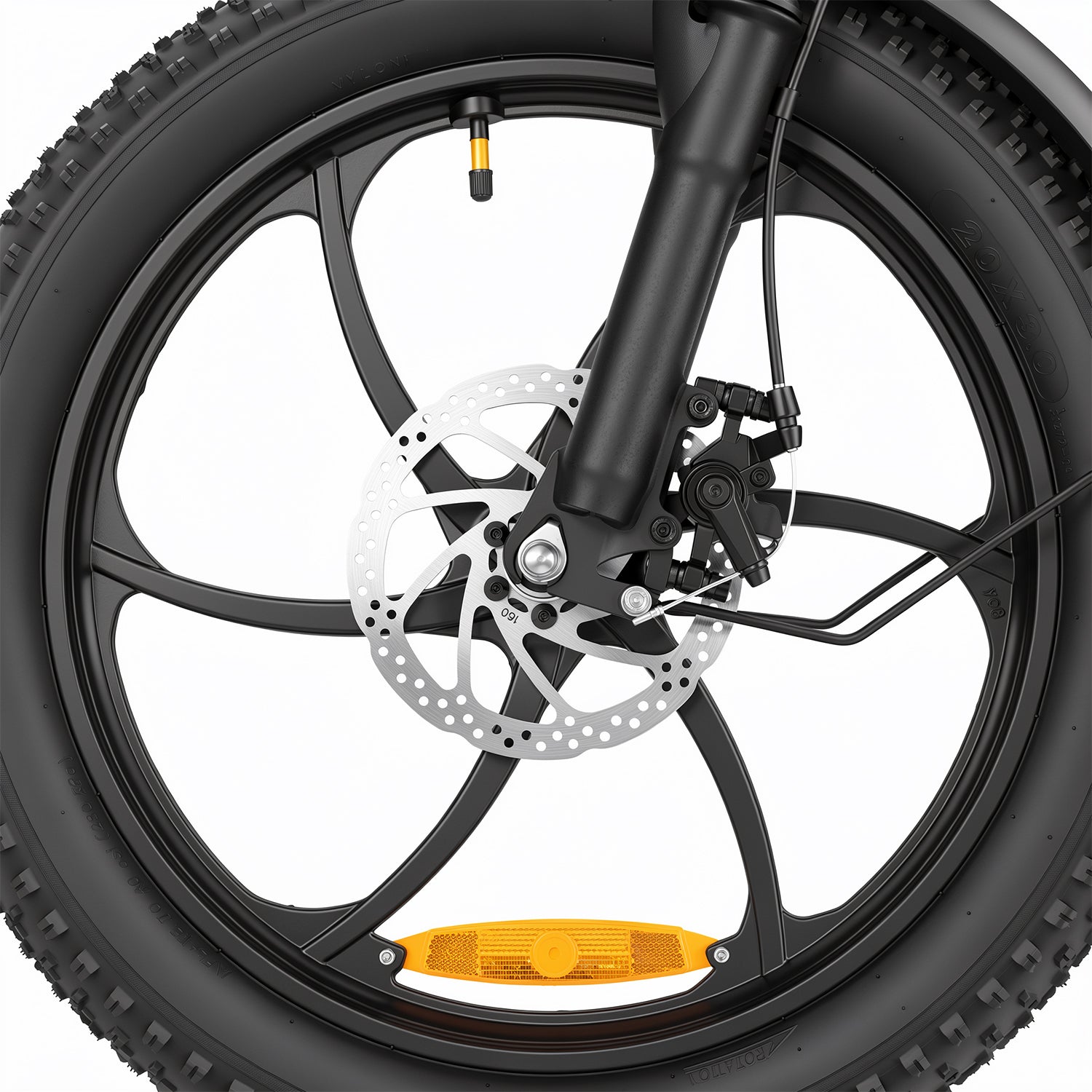 Reliago Yellow Spoke Wheel Reflector Safety Accessory for HITWAY BK6 E-Bike