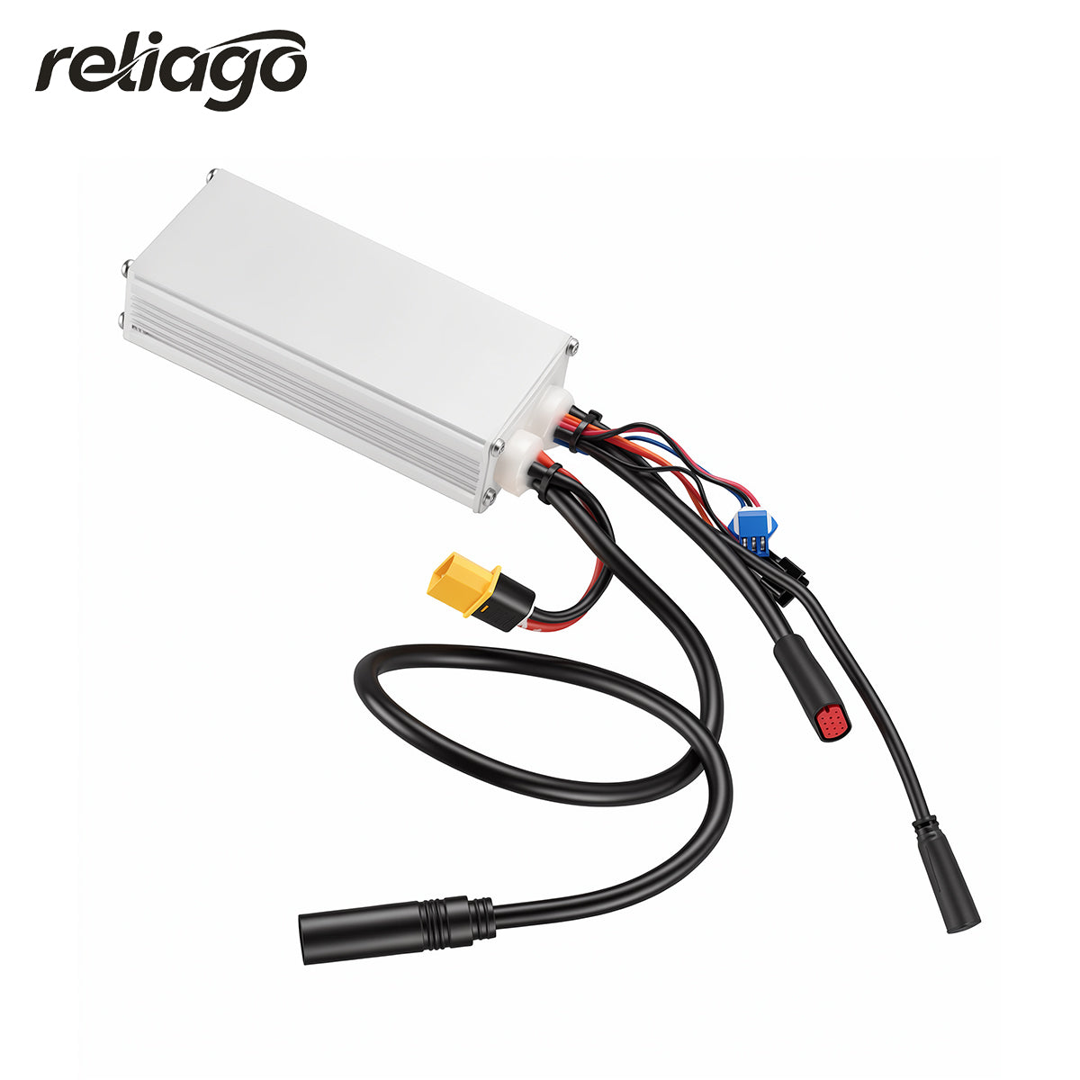 Reliago Electric Bike Controller 48V 500W Sine Wave Motor Controller with H6C Display for QMWHEEL V20 Electric Bicycle Replacement Parts