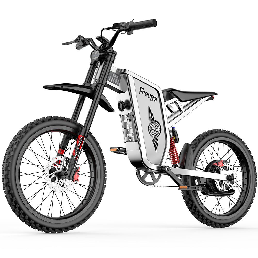 Reliago X2 Pro 3000W  All-Terrain Dirt Ebike 60V 30Ah Full Suspension High Speed E-Bike 80km/h