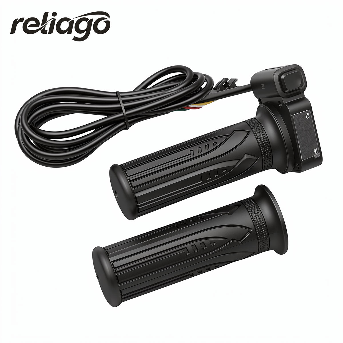 Reliago 36V E-Bike Throttle Grip with Voltage Display and Cruise Control for DYU D3F Electric Bike