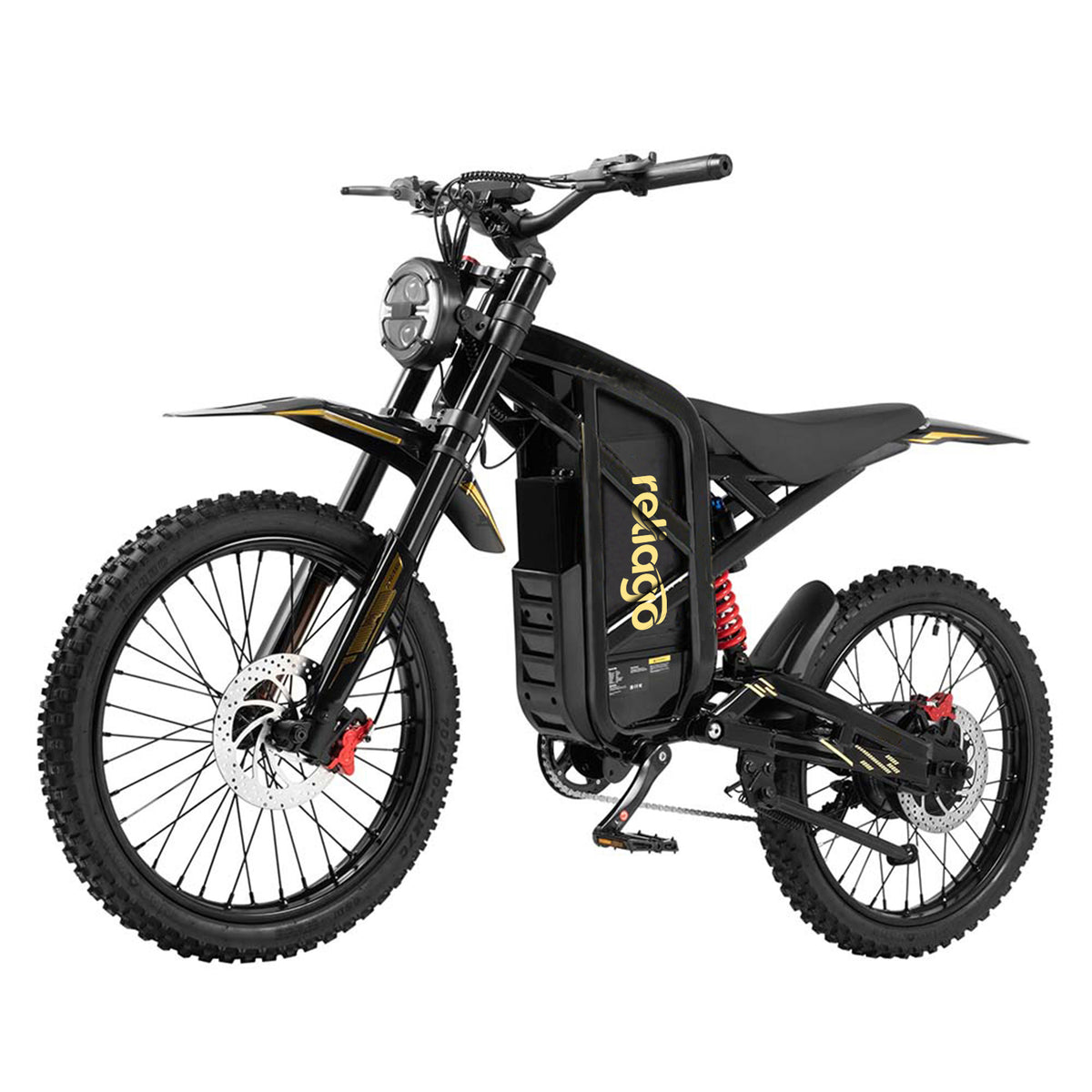 Reliago 2000W Electric Dirt Bike with 48V 25Ah Battery - ZX3 Off Road Ebike|EU Warehouse