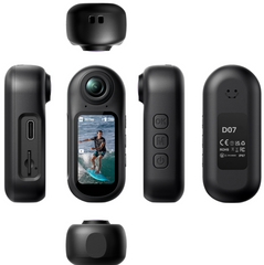 Reliago D07M-P-Cam01 4K Pocket Camera for EBIKE Motorcycle Helmet, Pet and Underwater Sports