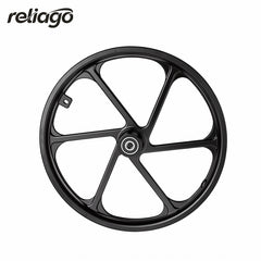 Reliago 16" E-Bike Front Wheel Hub Magnesium Alloy 6 Spoke for Hitway BK5 Electric Bike
