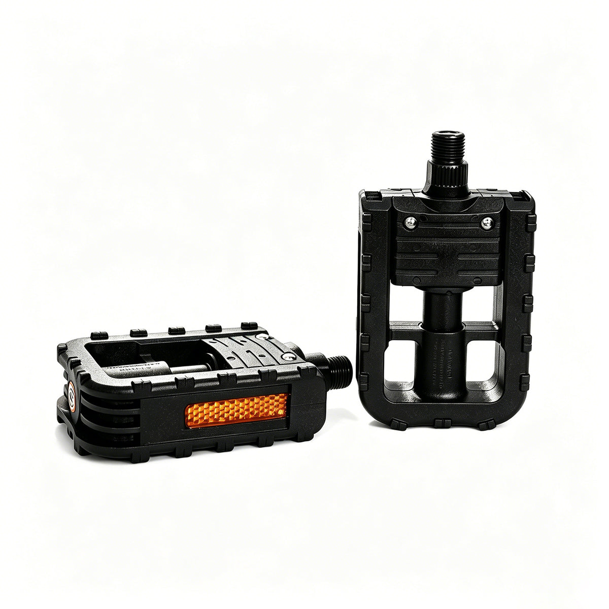 Reliago Anti-Slip Aluminium Alloy Bike Pedals with Reflective Safety Pins – MTB Flat Pedals for C29 E-Bike