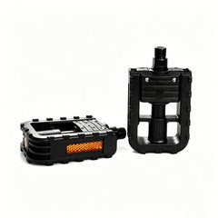 Reliago Anti-Slip Aluminium Alloy Bike Pedals with Reflective Safety Pins – MTB Flat Pedals for C29 E-Bike