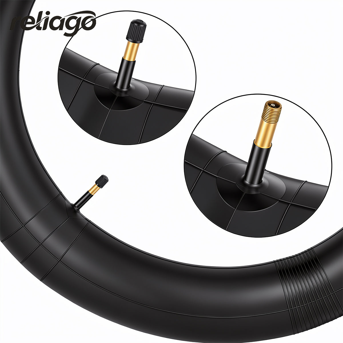 Reliago 19 Inch E-Bike Inner Tube 70/100-19 A/V Valve for Freego X2Pro Electric Bike