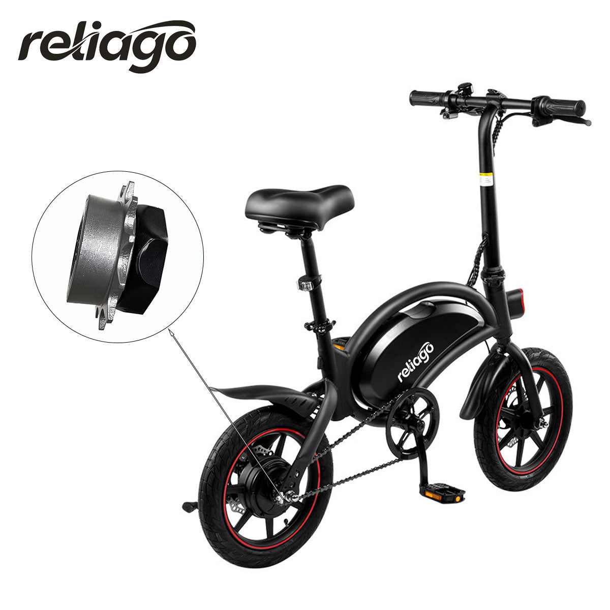 Reliago 12T Single Speed Freewheel for DYU D3F E-Bike English Thread