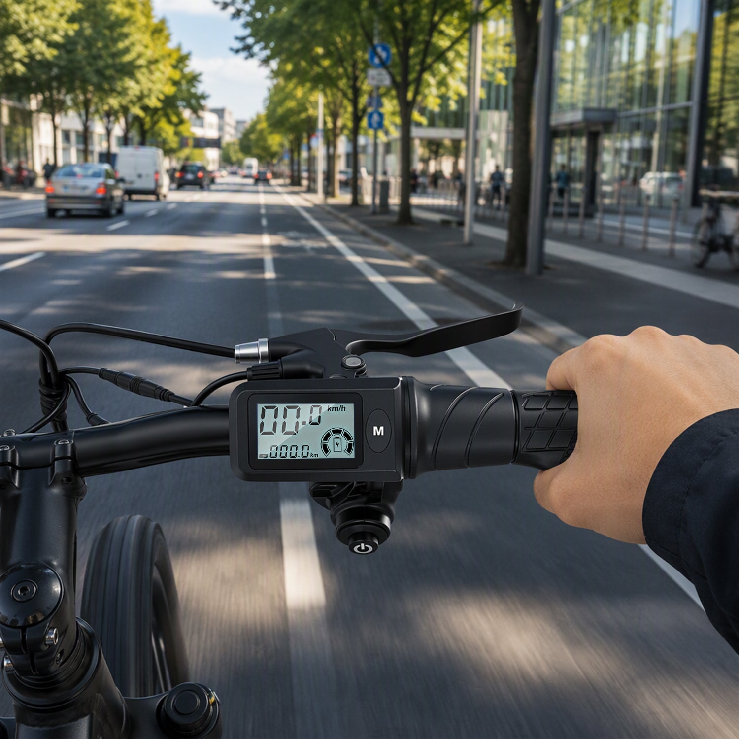 Reliago LCD E-Bike Display Meter 4 Assist Levels for HITWAY BK8 E-Bike