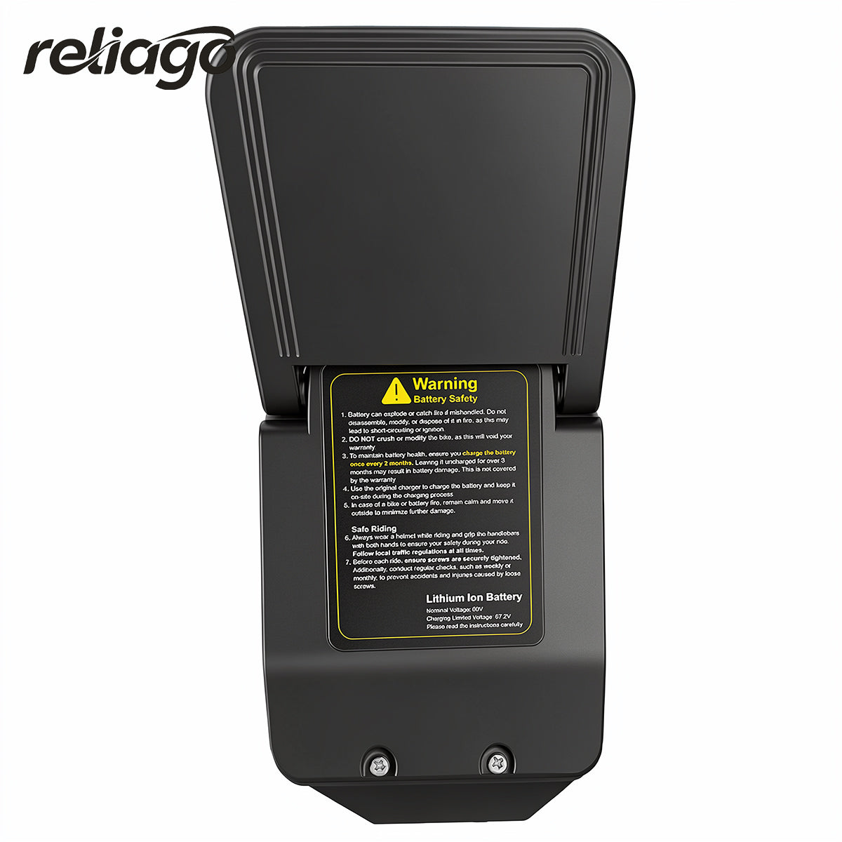 Reliago 60V 30Ah Lithium Ion E-Bike Battery Pack for Freego X2Pro Electric Bike