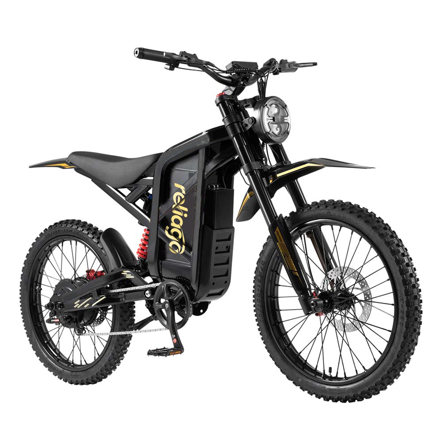 Reliago 2000W Electric Dirt Bike with 48V 25Ah Battery - ZX3 Off Road Ebike|EU Warehouse