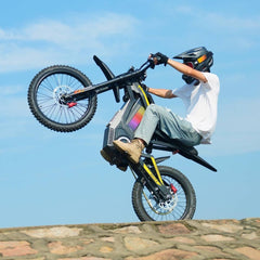 Reliago Nova4-BK 6000W Mid-Drive Electric Dirt Bike 60V 30Ah 45 MPH Full Suspension