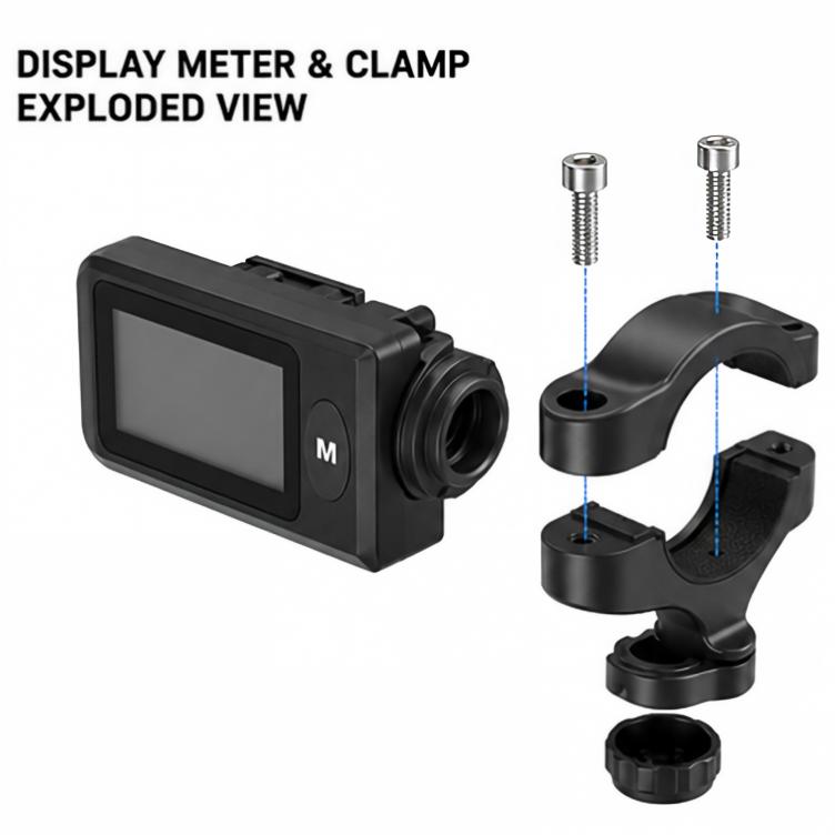 Reliago LCD E-Bike Display Meter 4 Assist Levels for HITWAY BK8 E-Bike