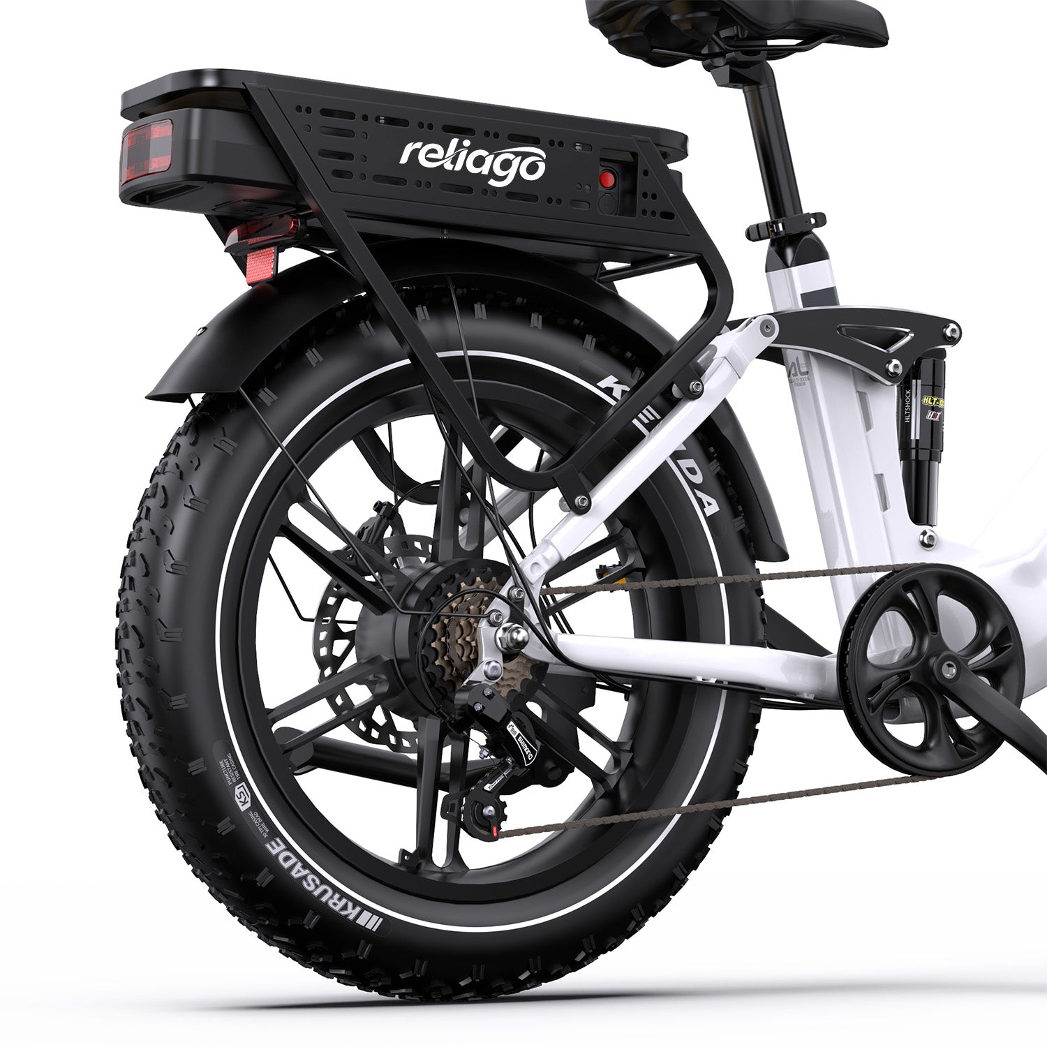Reliago 48V 500W Fat OT08 Pro Tire Electric Bike 20x4.0 with Dual 18Ah Batteries, Hydraulic Disc Brakes