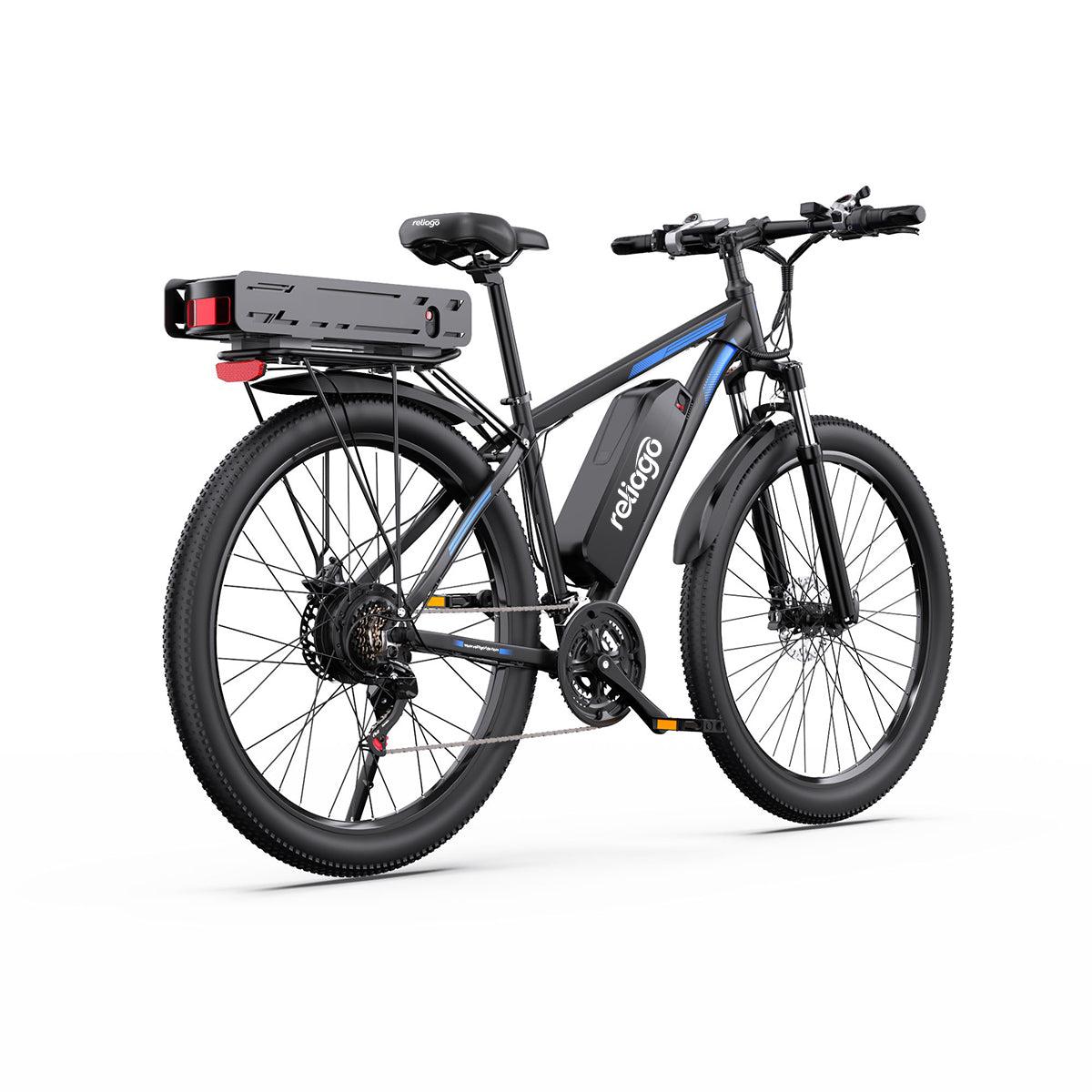 Reliago C29 K Dual Battery Electric Bike for Adults, 48V 37.5Ah Long Range E-Bike, 750W Motor, Hydraulic Disc Brakes, 29" Electric Mountain Bike, Up to 170KM Range