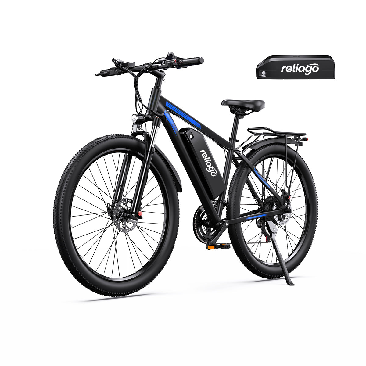 Reliago C29 L Dual Battery Electric Bike for Adults, 750W Motor, 48V 15Ah Removable Battery, 29" Long Range Commuter E-Bike with APP Control