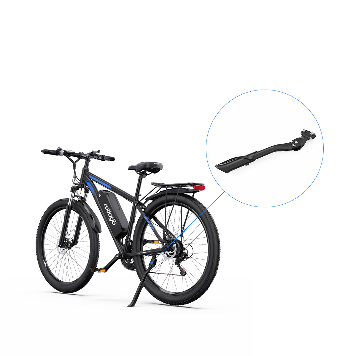 Reliago C29 E-Bike Kickstand – Electric Bicycle Side Stand Replacement for Duotts C29 Electric Mountain Bike Accessories