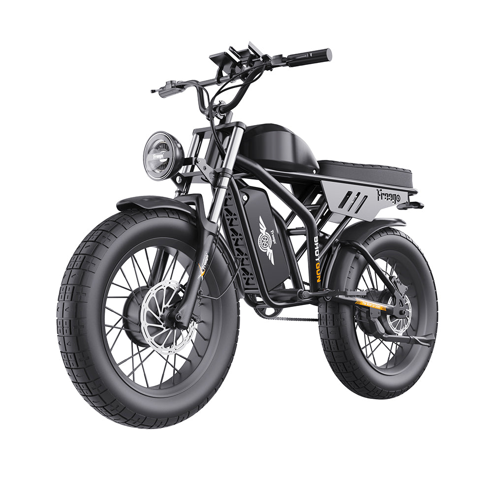 Reliago F3 Pro Max 48V 2000W Dual Motor Fat Tire Electric Motorcycle 20 Inch Long Range 55Ah E-Bike