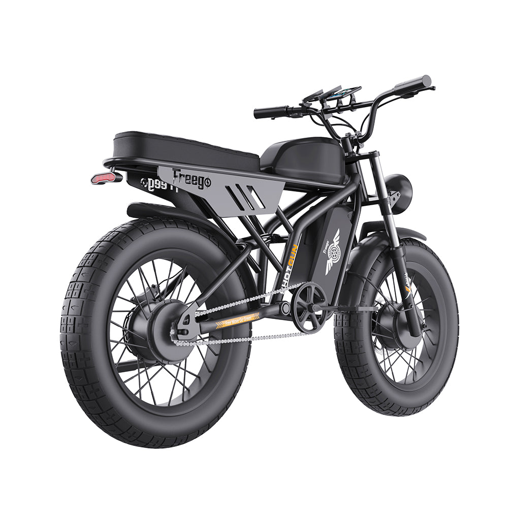 Reliago F3 Pro Max 48V 2000W Dual Motor Fat Tire Electric Motorcycle 20 Inch Long Range 55Ah E-Bike