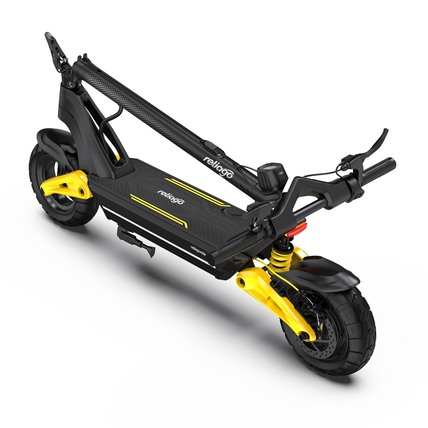 Reliago S10 Foldable Electric Scooter for Adults – 48V 20Ah Long Range E-Scooter with 10" Tires and LED Lights