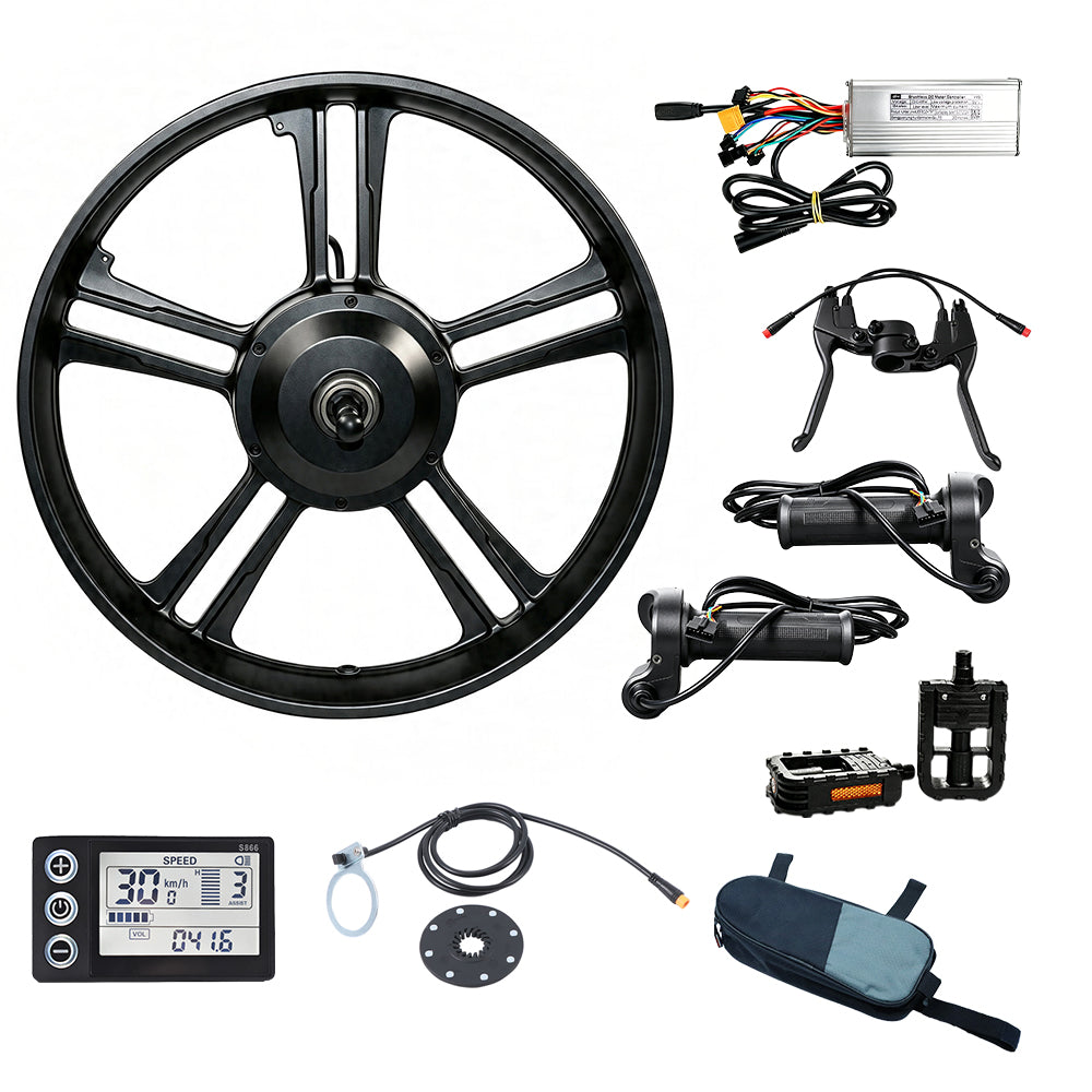 Reliago 48V 750W Fat Tire E-Bike Conversion Kit 20x4.0 Rear Hub Motor